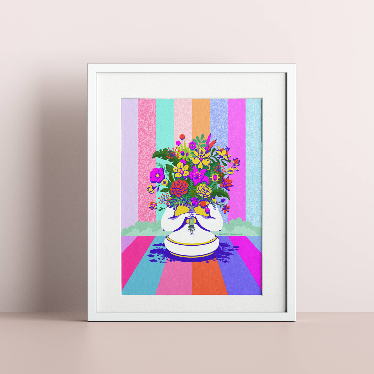 Beautiful vase Print