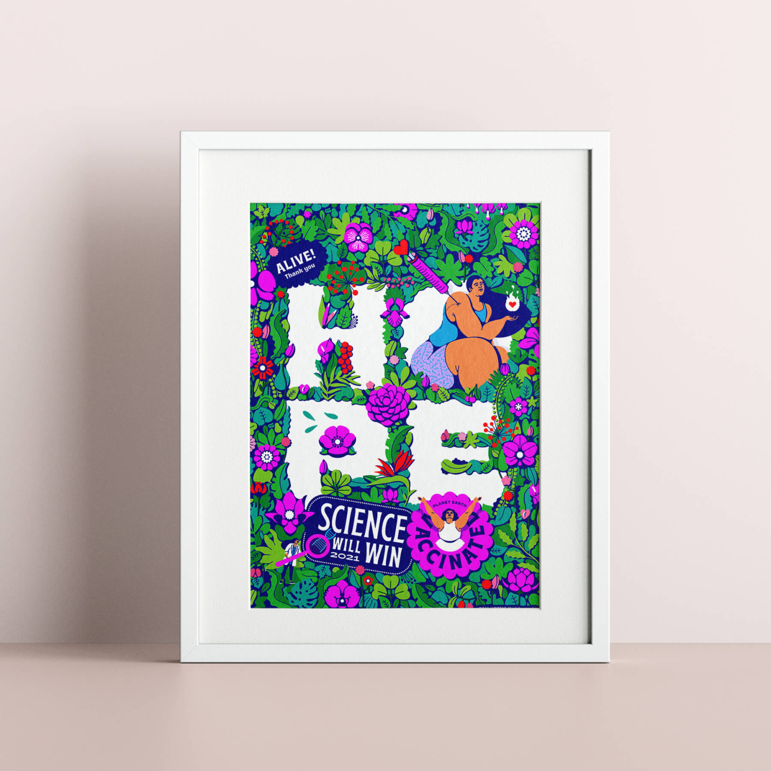 Hope (Science will win) Print