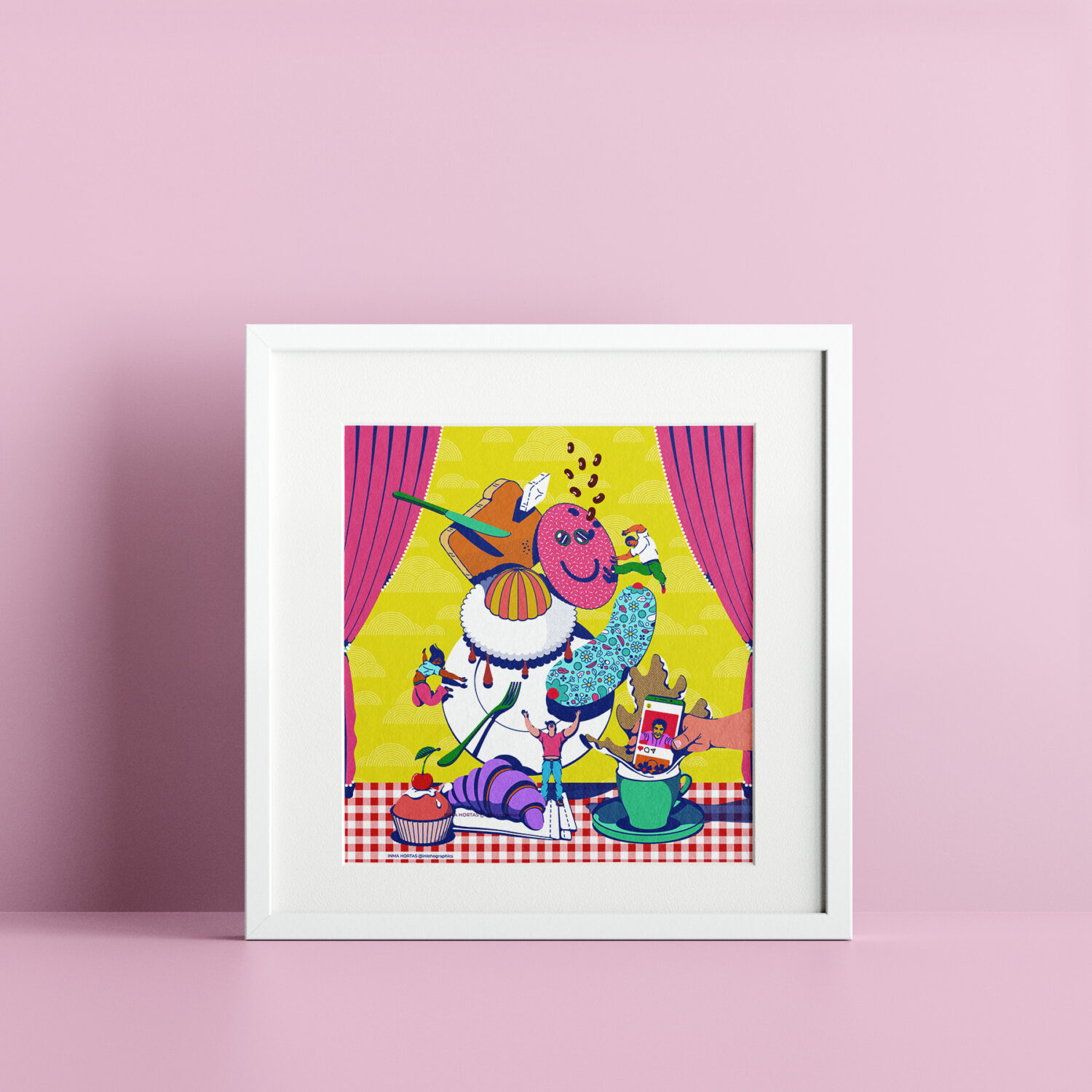 A lot on the plate Print