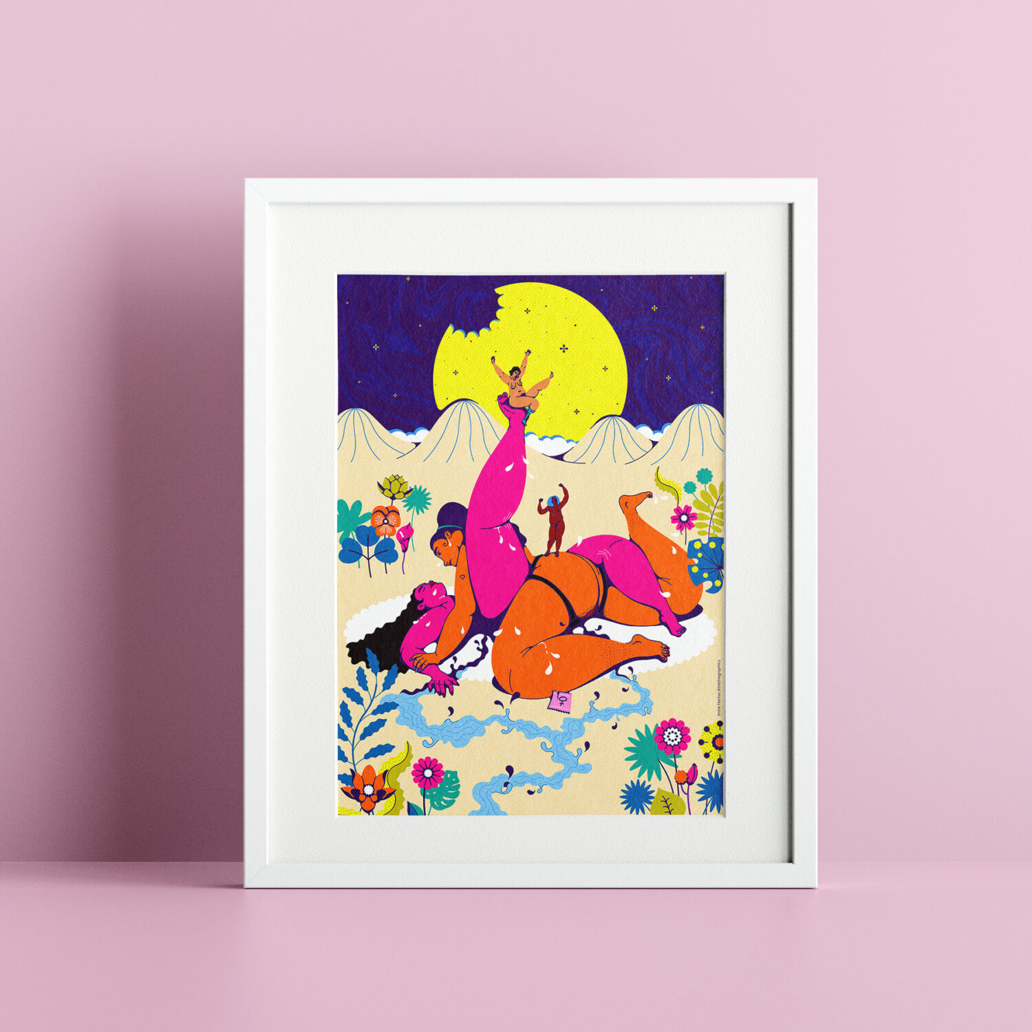 Lesbian Kamasutra Pose Print