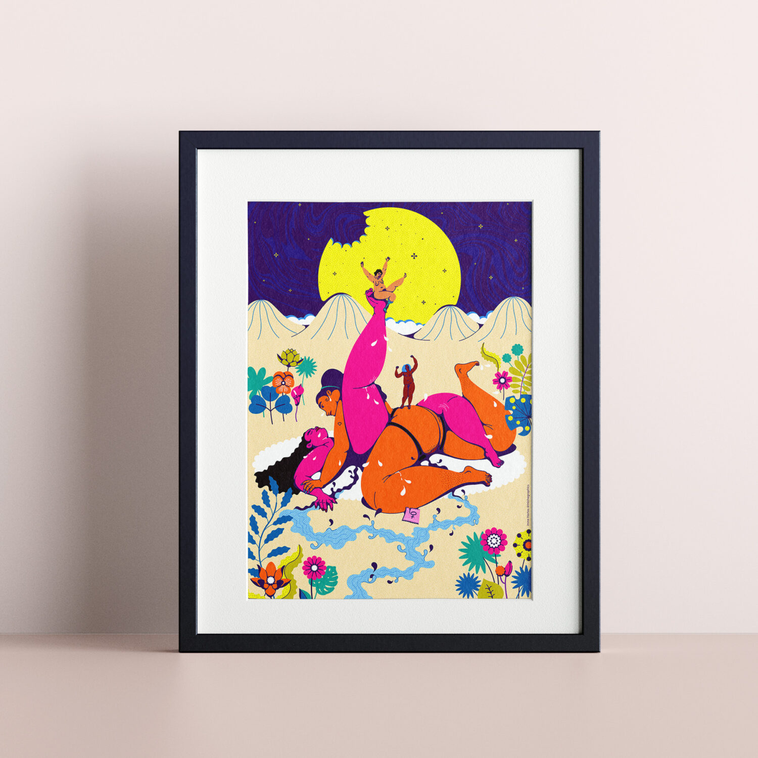 Lesbian Kamasutra Pose Print